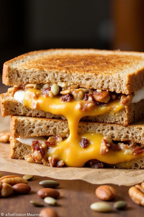 nutty crunch grilled cheese