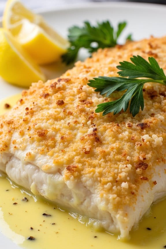 parmesan crusted baked haddock