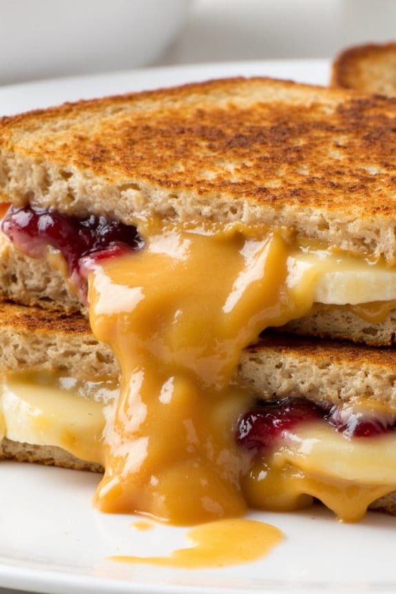 peanut butter jelly grilled cheese