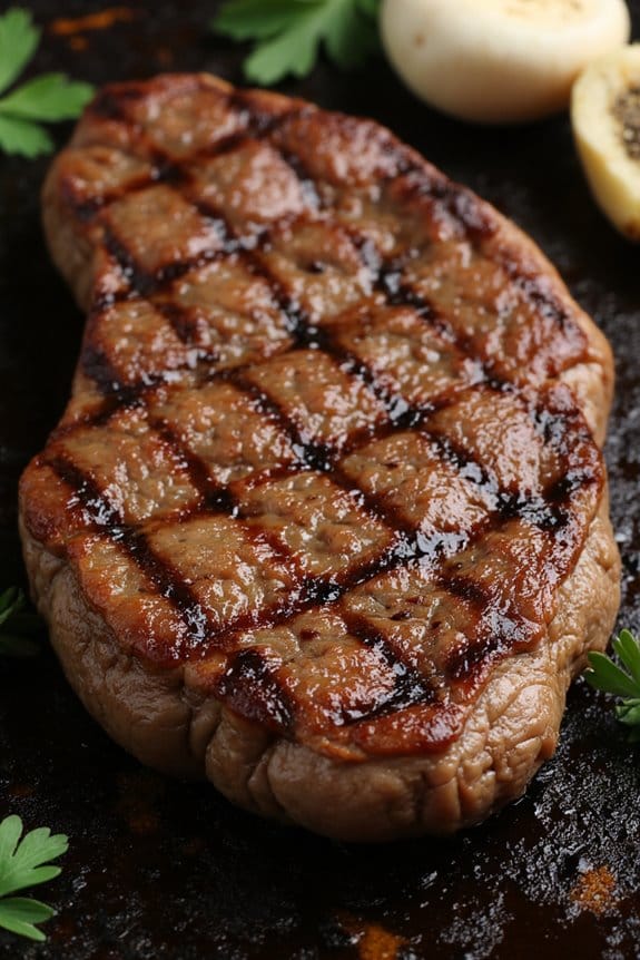perfectly grilled steak marks