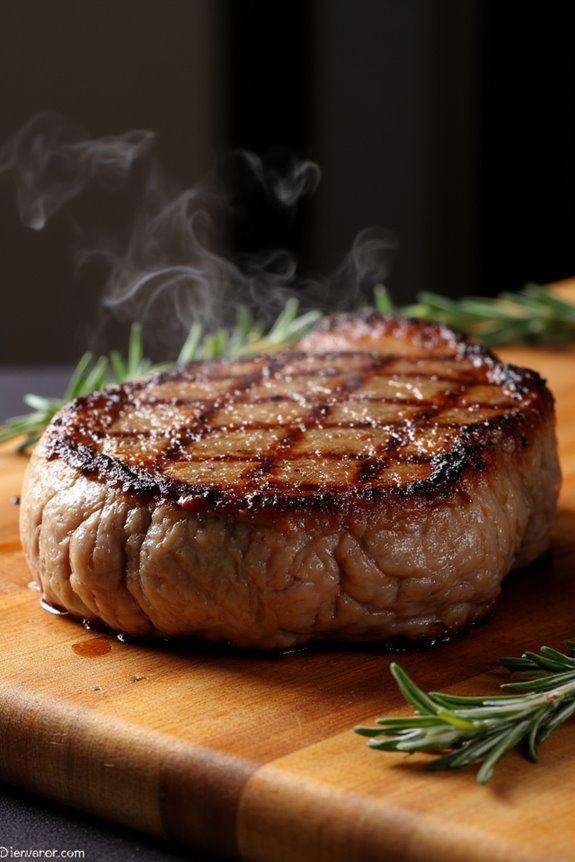 perfectly seared grilled steak