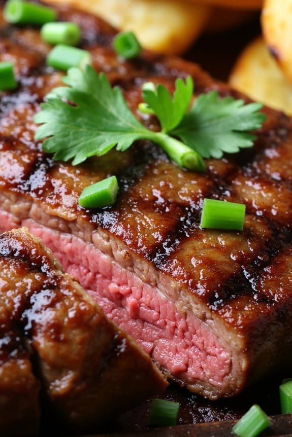 pineapple soy marinated steak