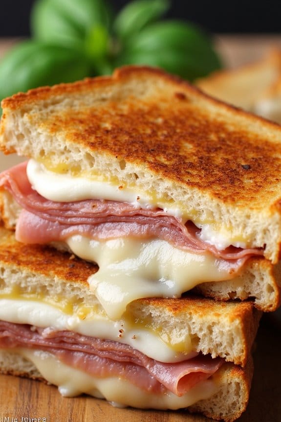 prosciutto grilled cheese delight