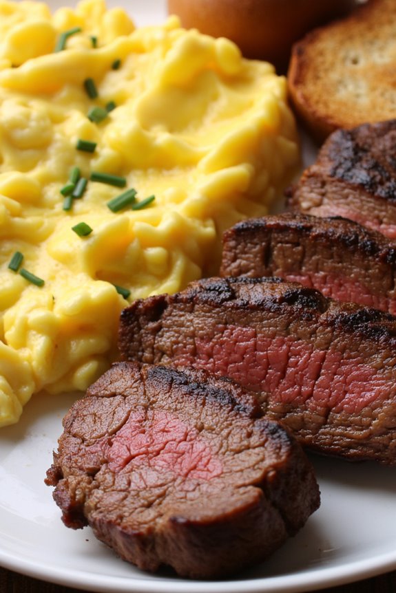 protein packed steak and eggs
