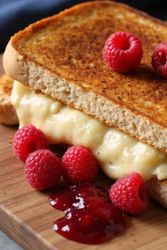 raspberry brie grilled cheese