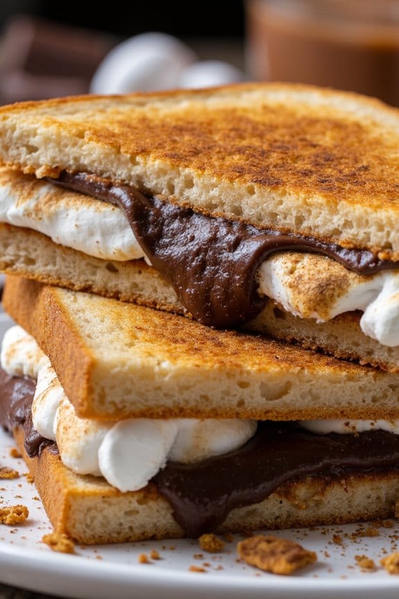 s mores grilled cheese delight