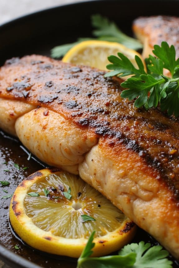 sake infused grilled trout recipe
