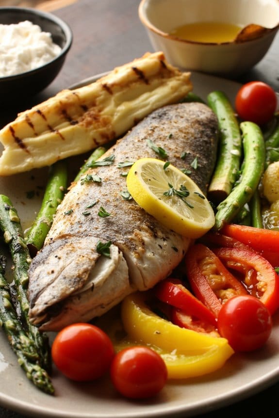 salt crusted grilled fish