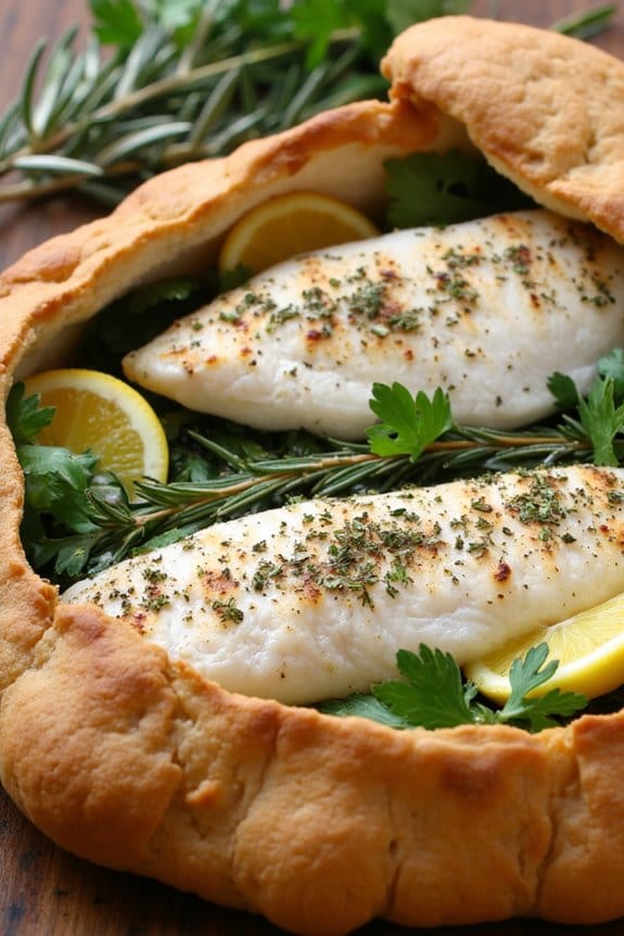 salt crusted grilled fish