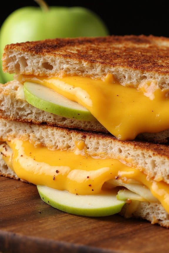 savory autumn grilled cheese