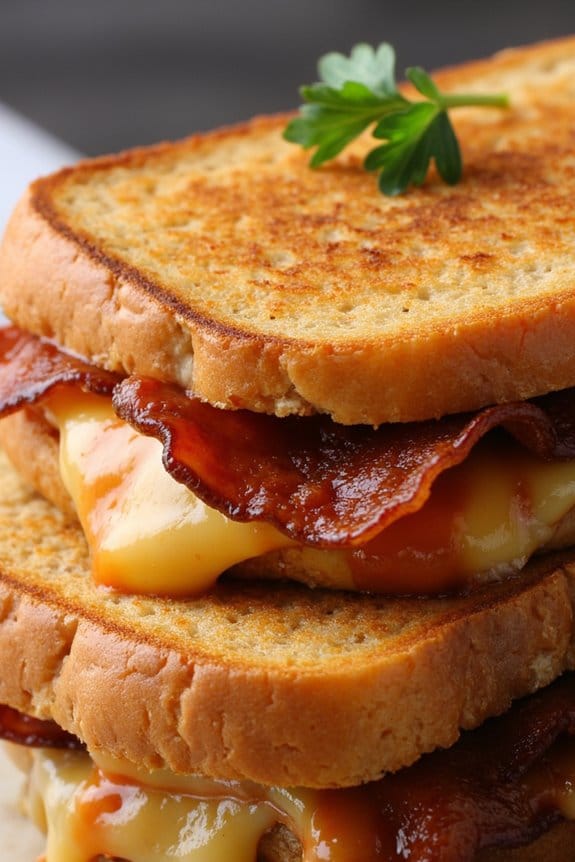 savory bbq gouda sandwich