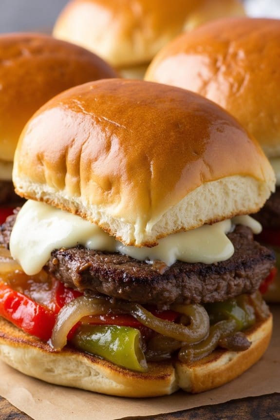 savory cheesesteak slider recipe