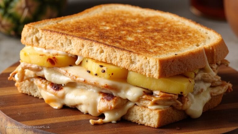 savory chicken grilled cheese