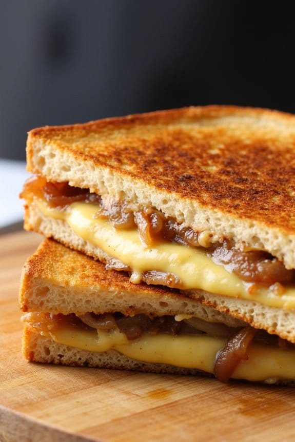 savory gruyere onion sandwiches