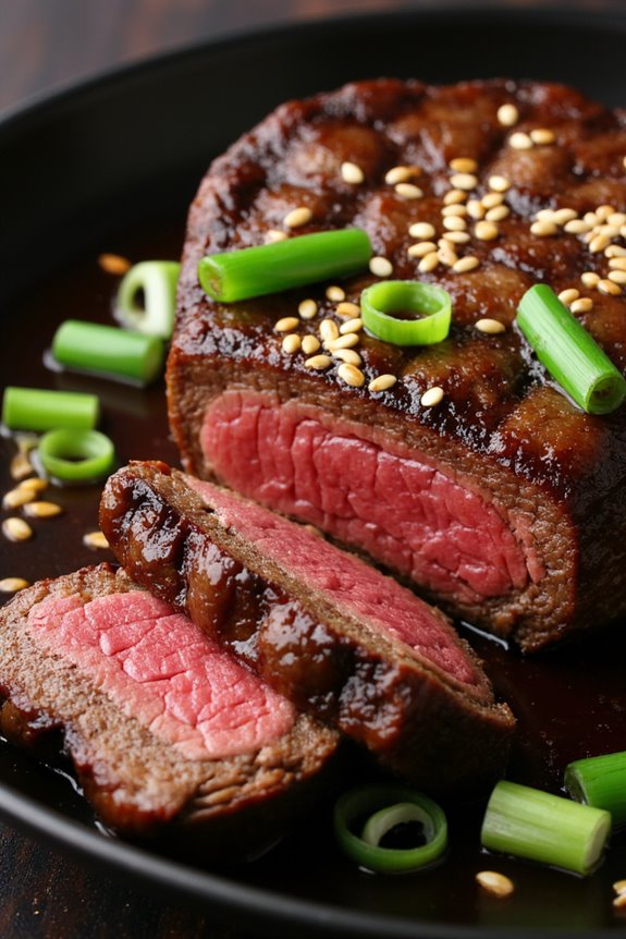 sesame soy ribeye steak