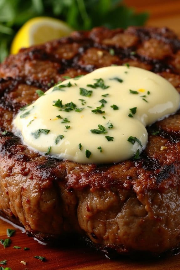 sirloin steak garlic herb butter