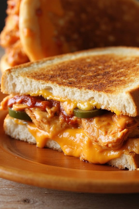 smoky bbq buffalo chicken sandwich