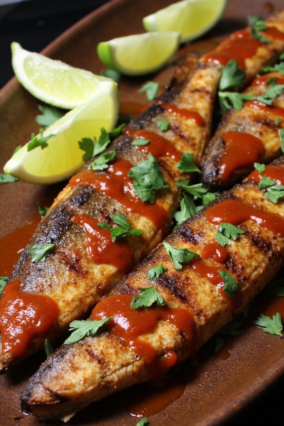 smoky chipotle grilled sardines