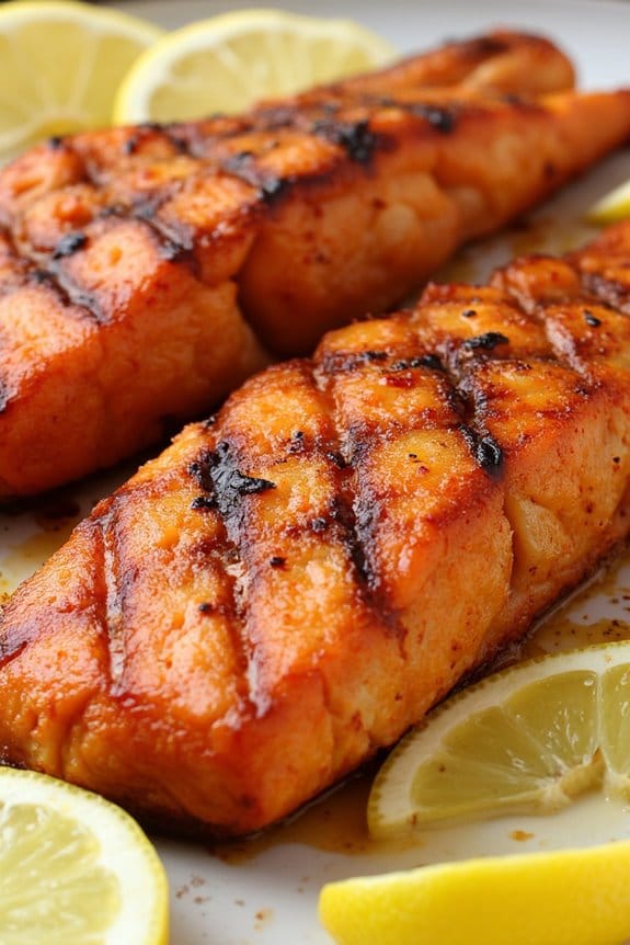 smoky paprika grilled monkfish