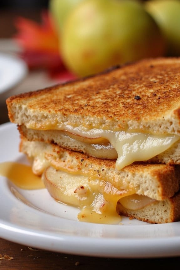 spiced pear havarti grilled cheese