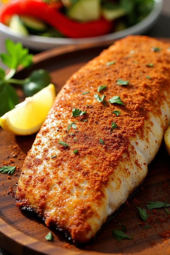 spicy cajun grilled catfish