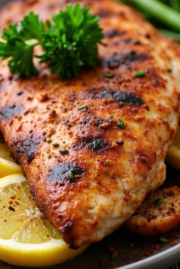 spicy cajun grilled catfish