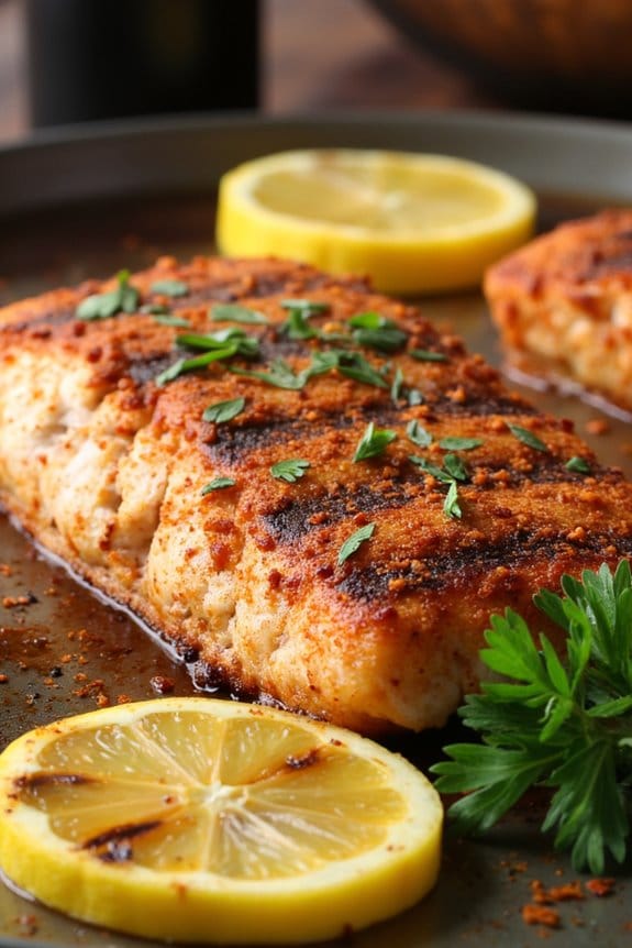 spicy cajun grilled snapper