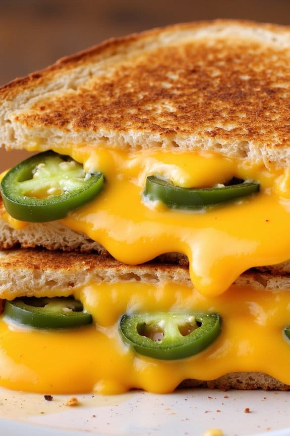 spicy cheddar grilled cheese