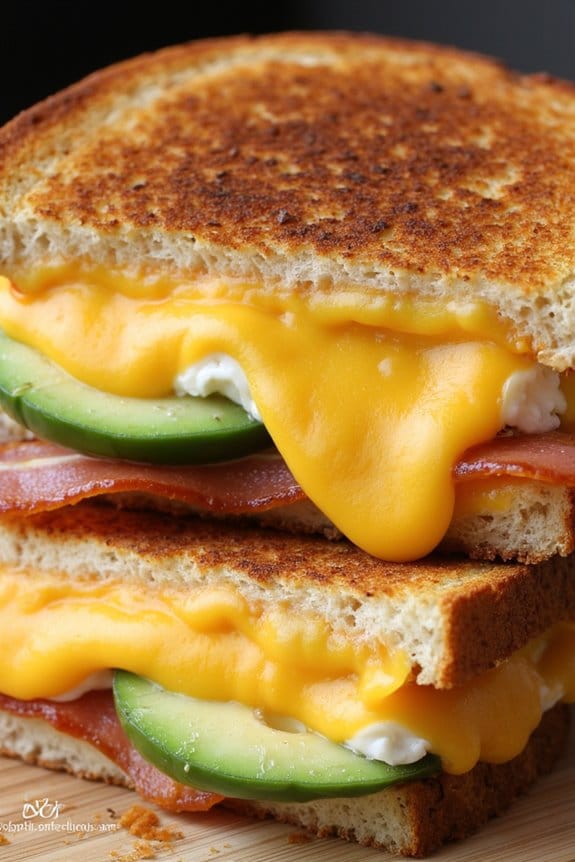 spicy cheesy grilled sandwich