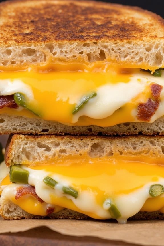spicy cheesy grilled sandwiches