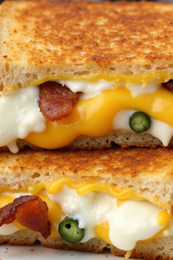 spicy cheesy grilled sandwiches