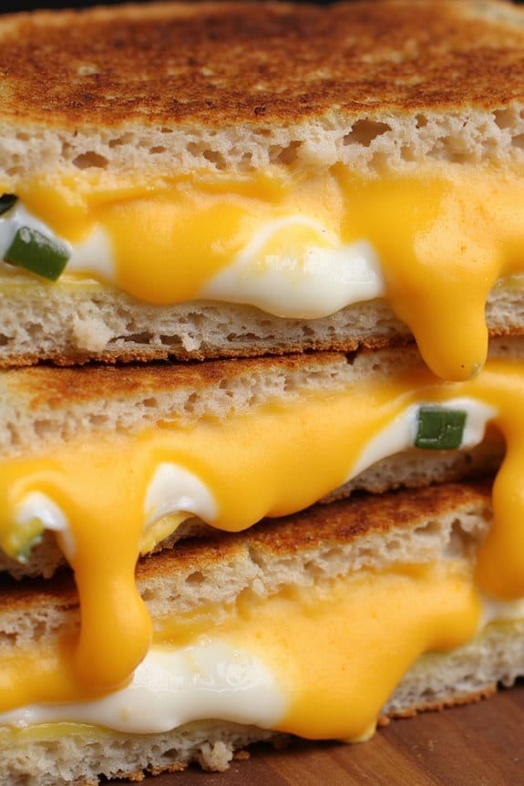 spicy creamy grilled cheese