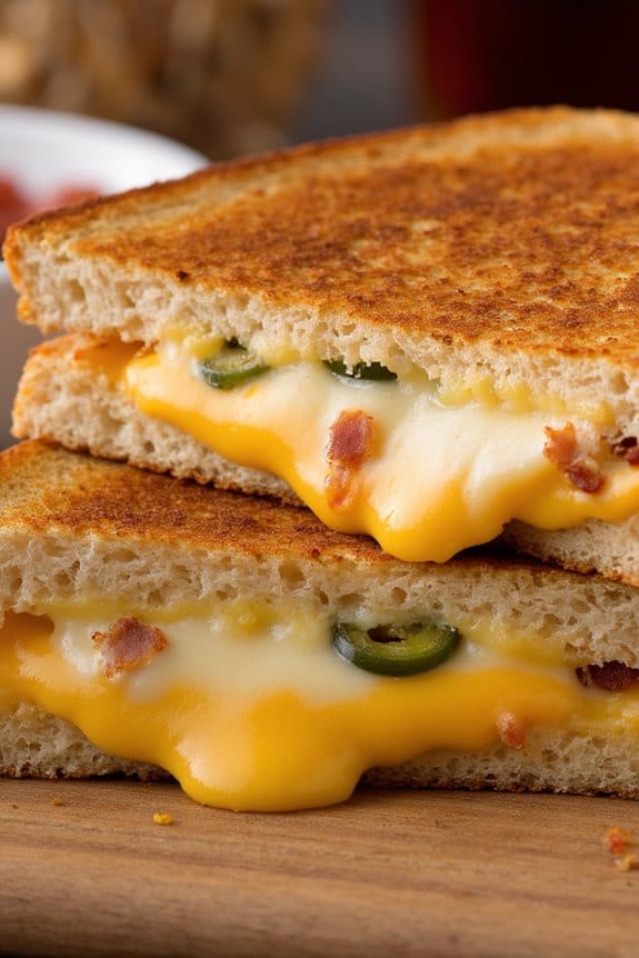 spicy gourmet grilled cheese