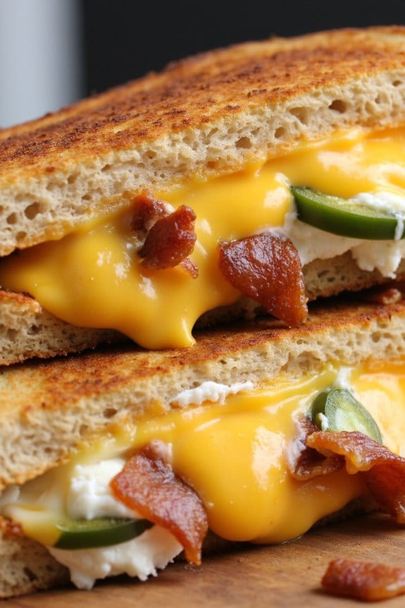 spicy gourmet grilled cheese