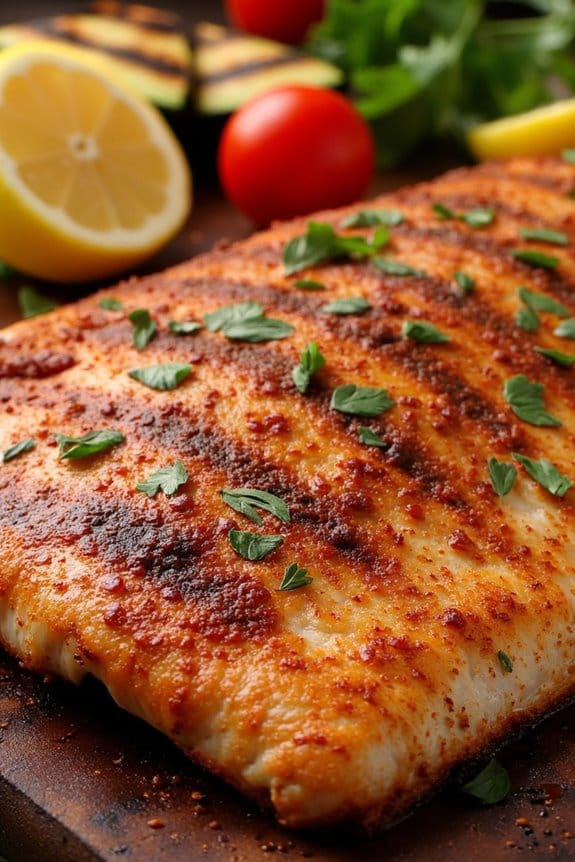 spicy grilled cajun fish