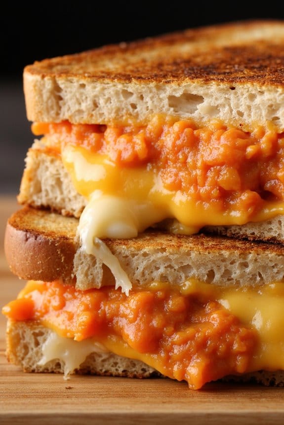 spicy kimchi grilled cheese