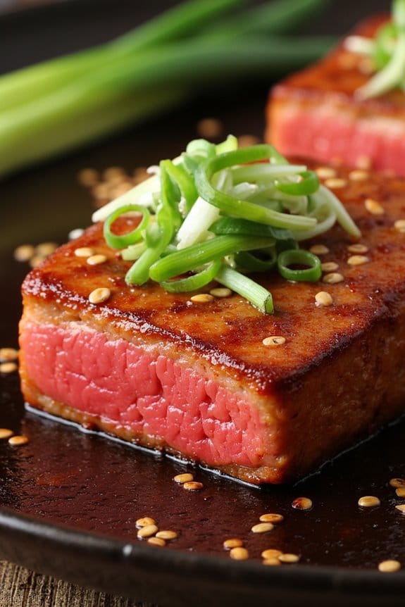 spicy korean tuna steaks