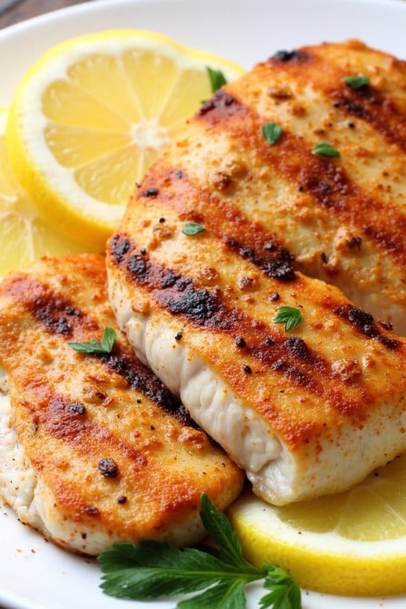 spicy lemon pepper grilled mahi mahi