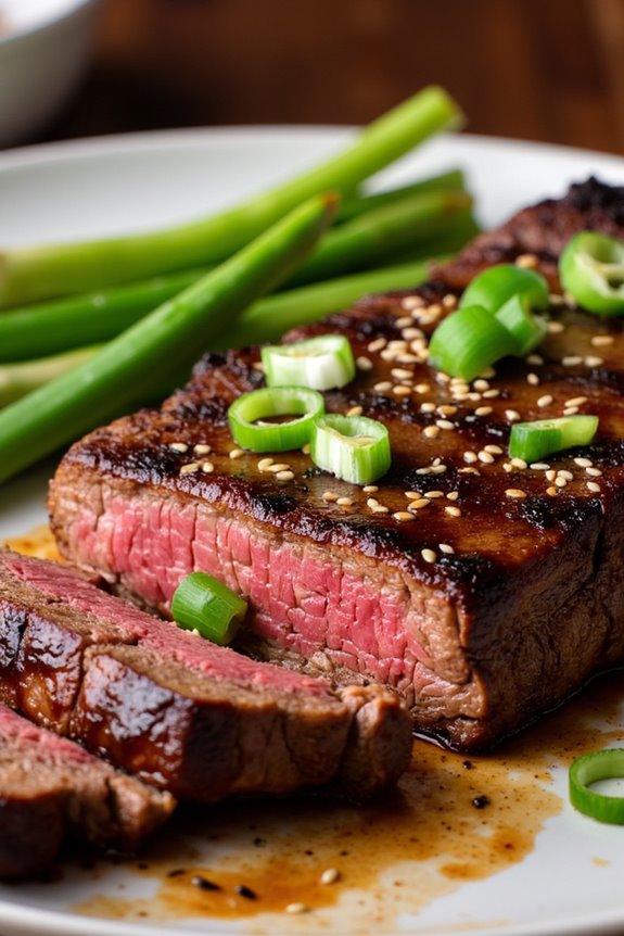 sweet and savory grilled steak