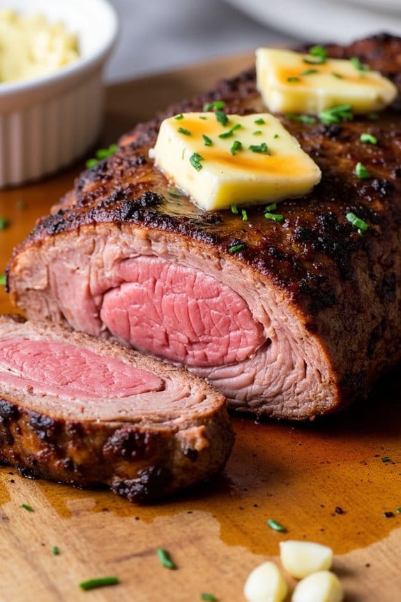 sweet spicy garlic butter steak