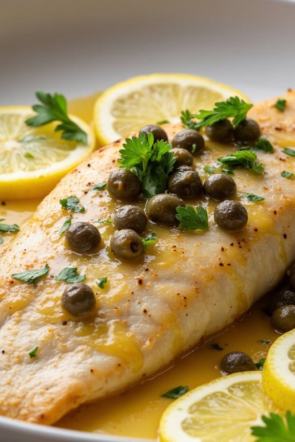 tangy lemon caper sauce