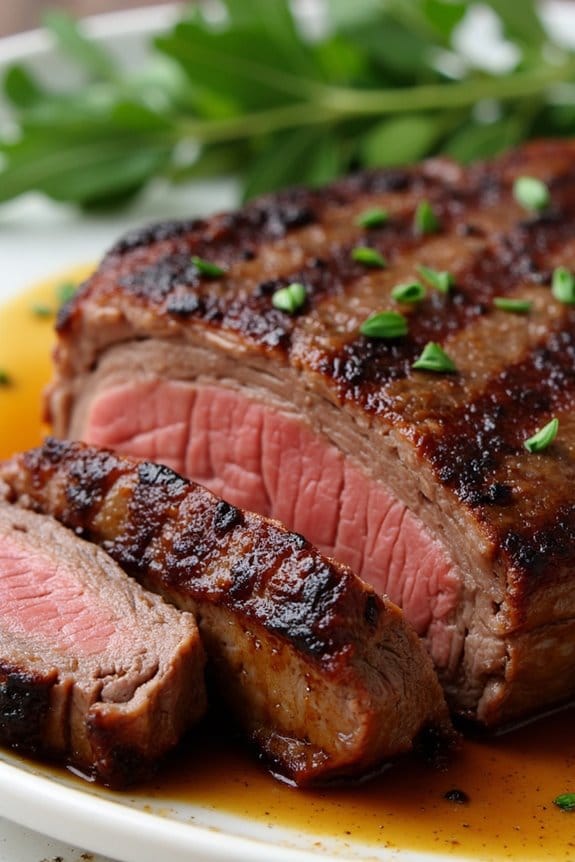 tarragon mustard grilled steak