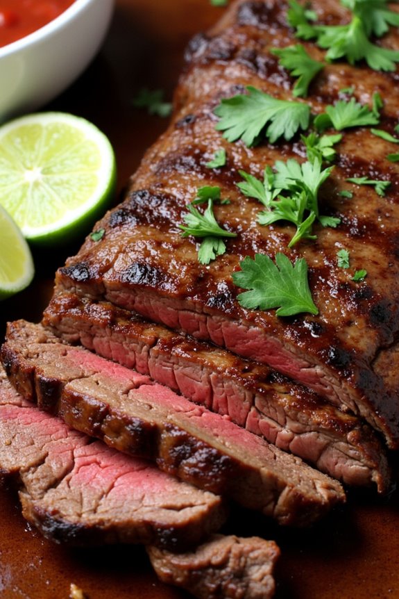 tequila lime marinated skirt steak