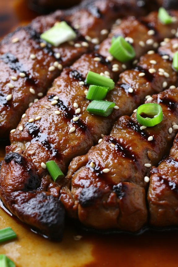 teriyaki marinated grilled steak
