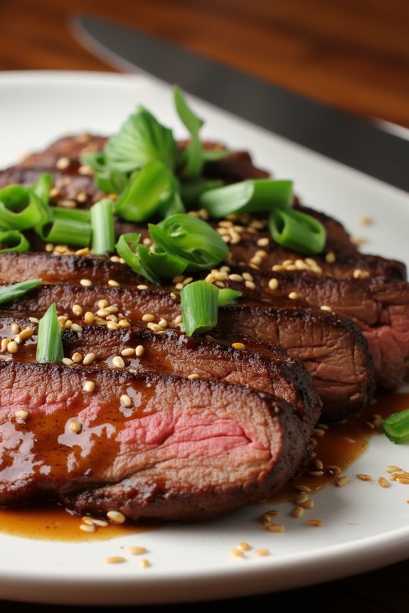 teriyaki marinated grilled steak
