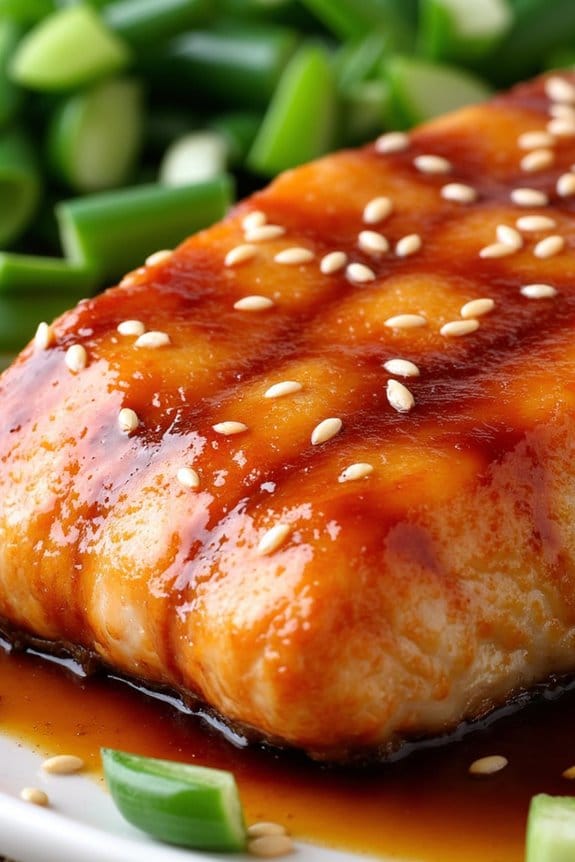 teriyaki salmon with glaze