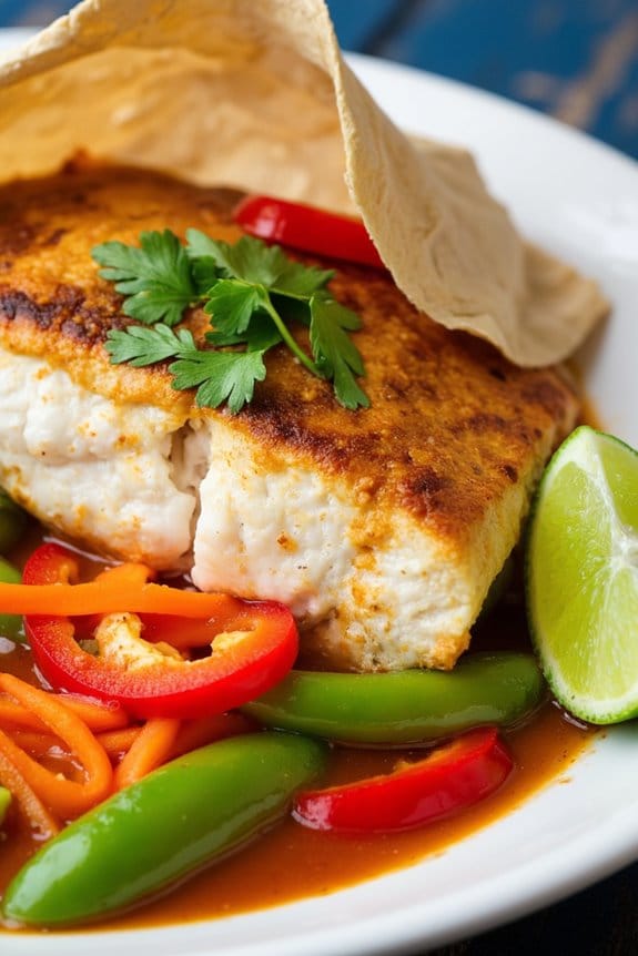 thai coconut curry fish packets