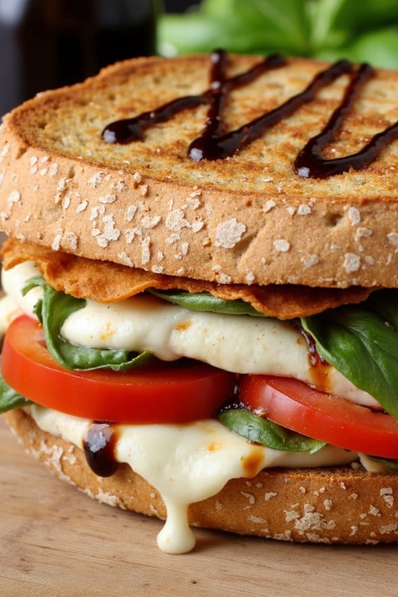 tomato basil mozzarella delight