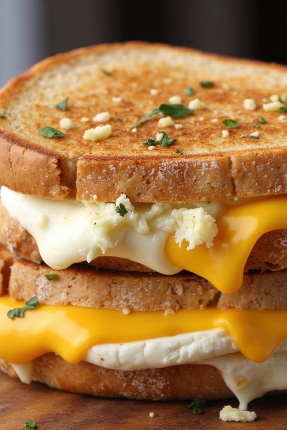 triple cheese garlic delight