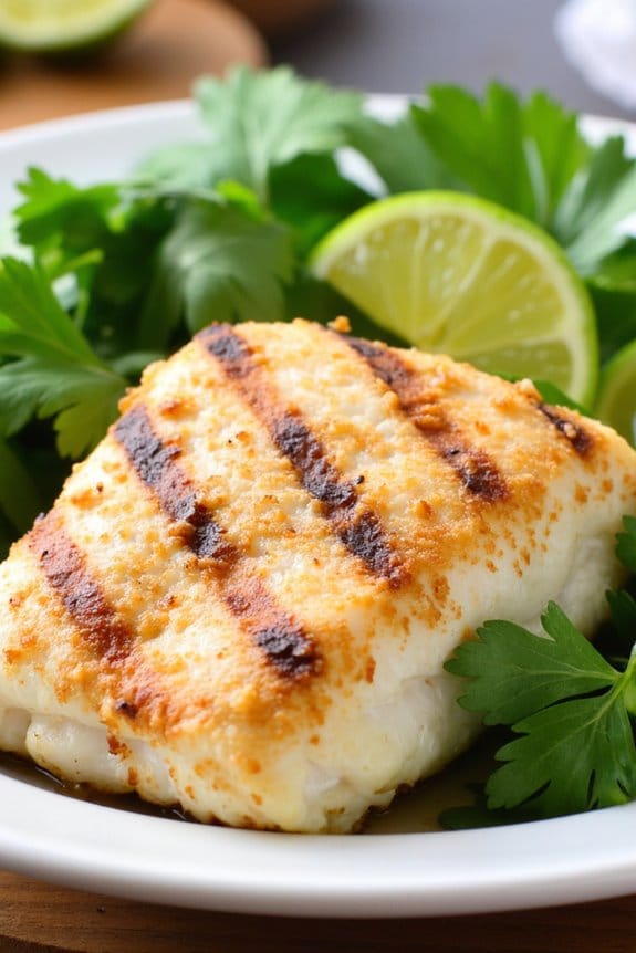 tropical coconut lime cod